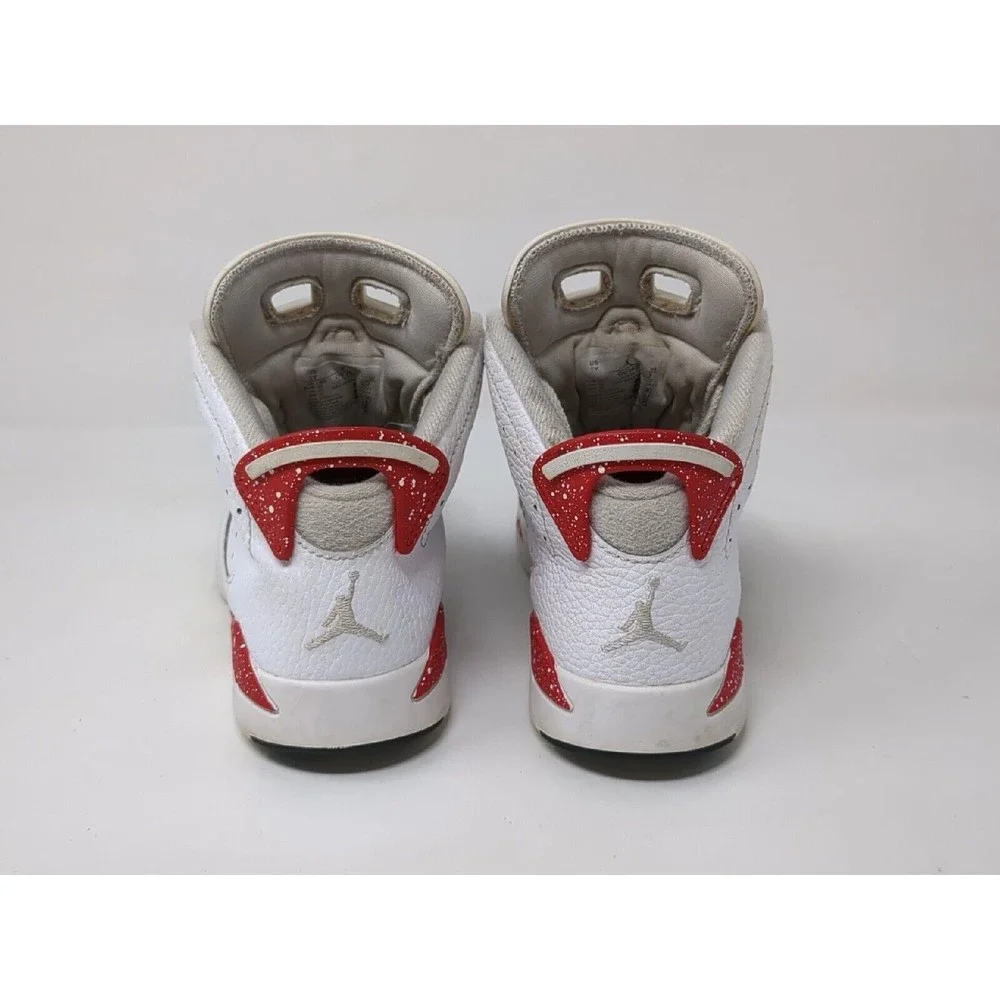 Nike Air Jordan‎ 6 Retro Red PS Size 1Y Oreo White University DV3605-162 Shoe